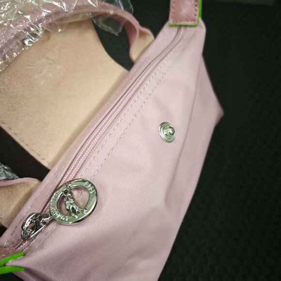 Practical Sweet Pink Longchamp Mini Bag with Pop of Green - Picture 4 of 6